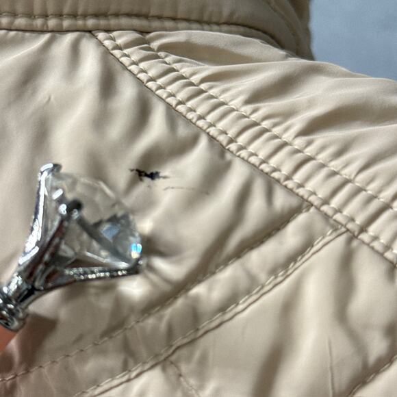 Polo Golf Ralph Lauren Beige Sleeveless Quilted Lightweight Vest Women's Small - Picture 16 of 16